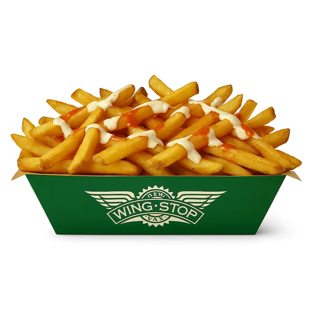 Fries with buffalo sauce and ranch.