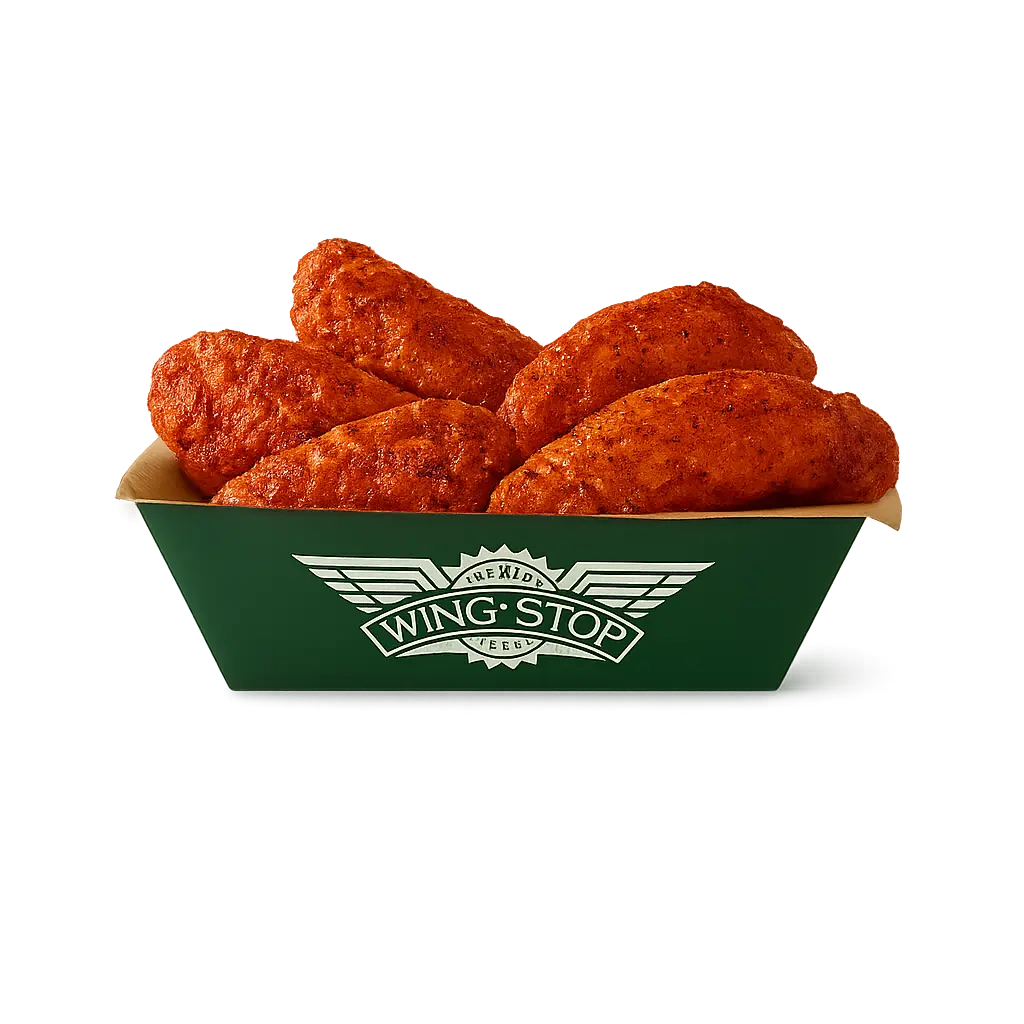 Wings with Cajun seasoning.