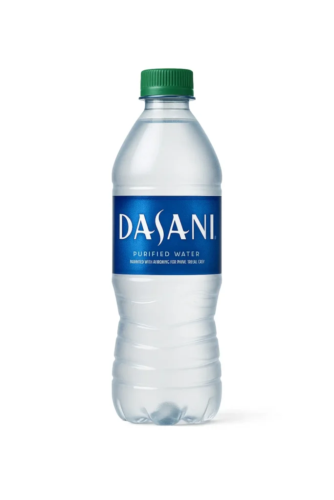 Bottle of Dasani water.